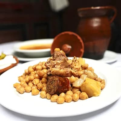 Cocido madrileño de Taberna La Bola